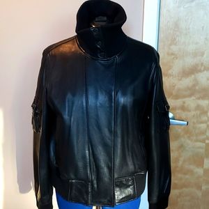 EUC Calvin Klein 100% Genuine Leather Coat